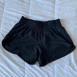 Lululemon black running shorts
